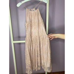 Ballet pink lace dress